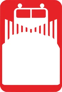 sign in the style of Minneapolis' Snow Emergency Route sign, but with the words removed